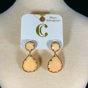 Charming Charlie Light Peach Earrings